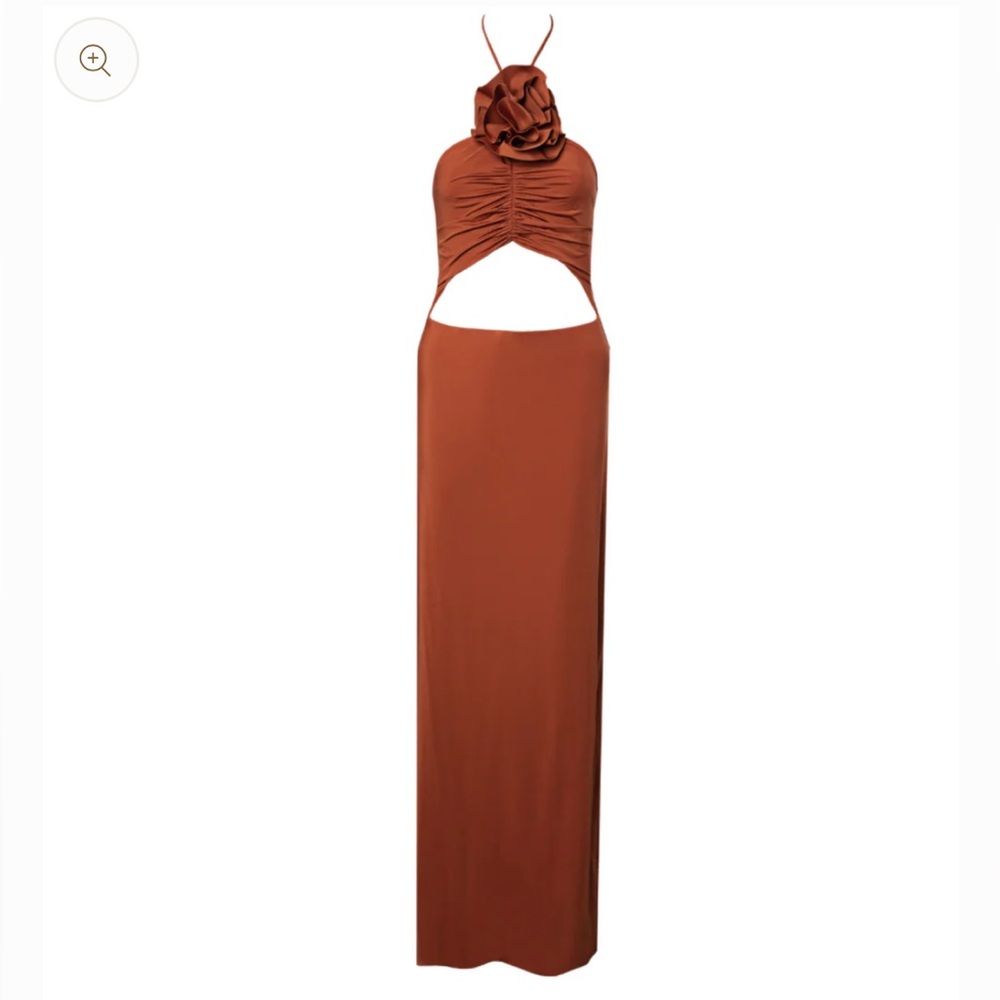 Maygel Coronel CATTLEYA Dress- Color Orange Brick